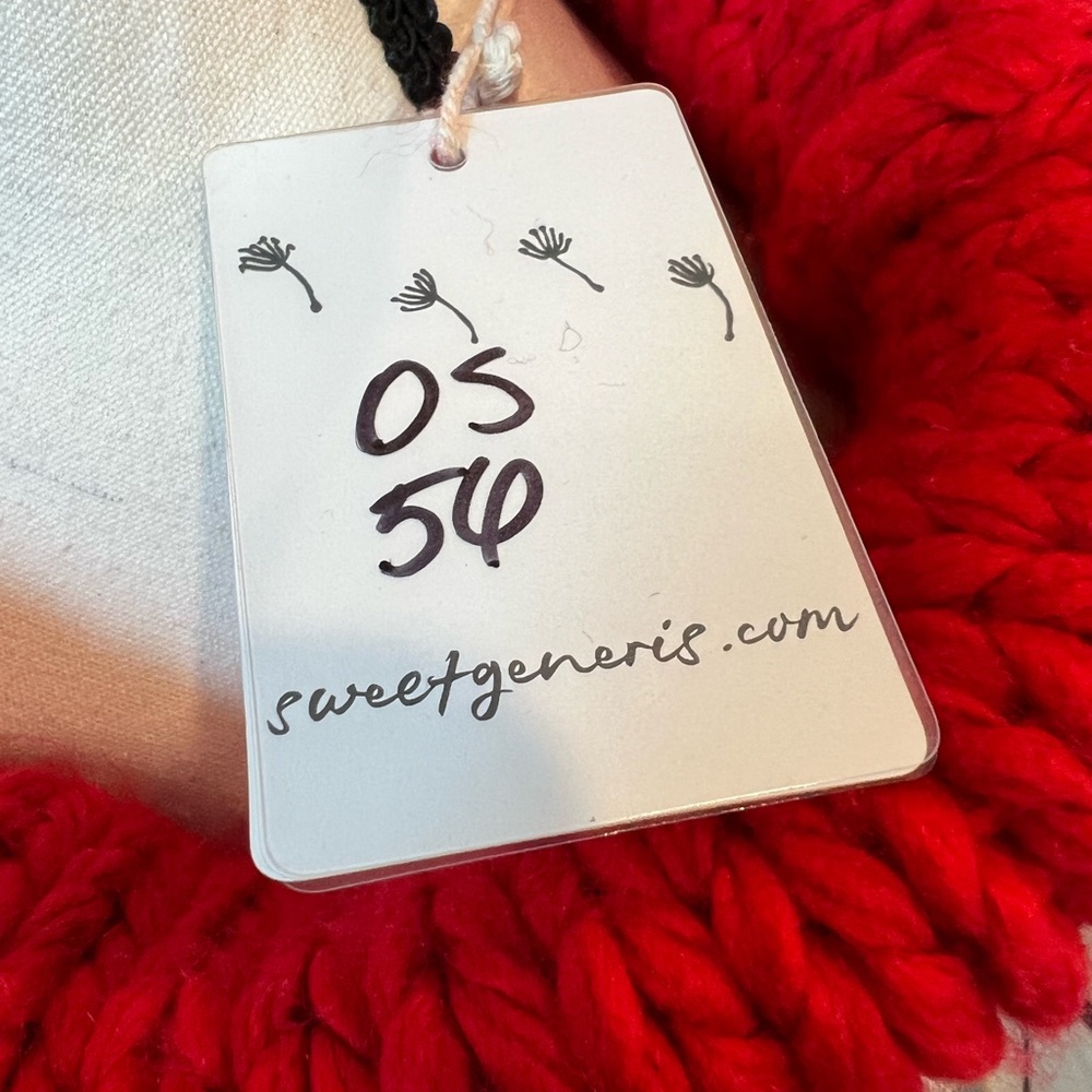 New With Tag Cozy Red Cable Knit Sweater - Picture 3 of 9